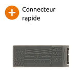 Lot de 6 bornes de service pour luminaires S224 - Conducteurs rigides 2.5mm² max - connecteurs rapides - gris - Wago