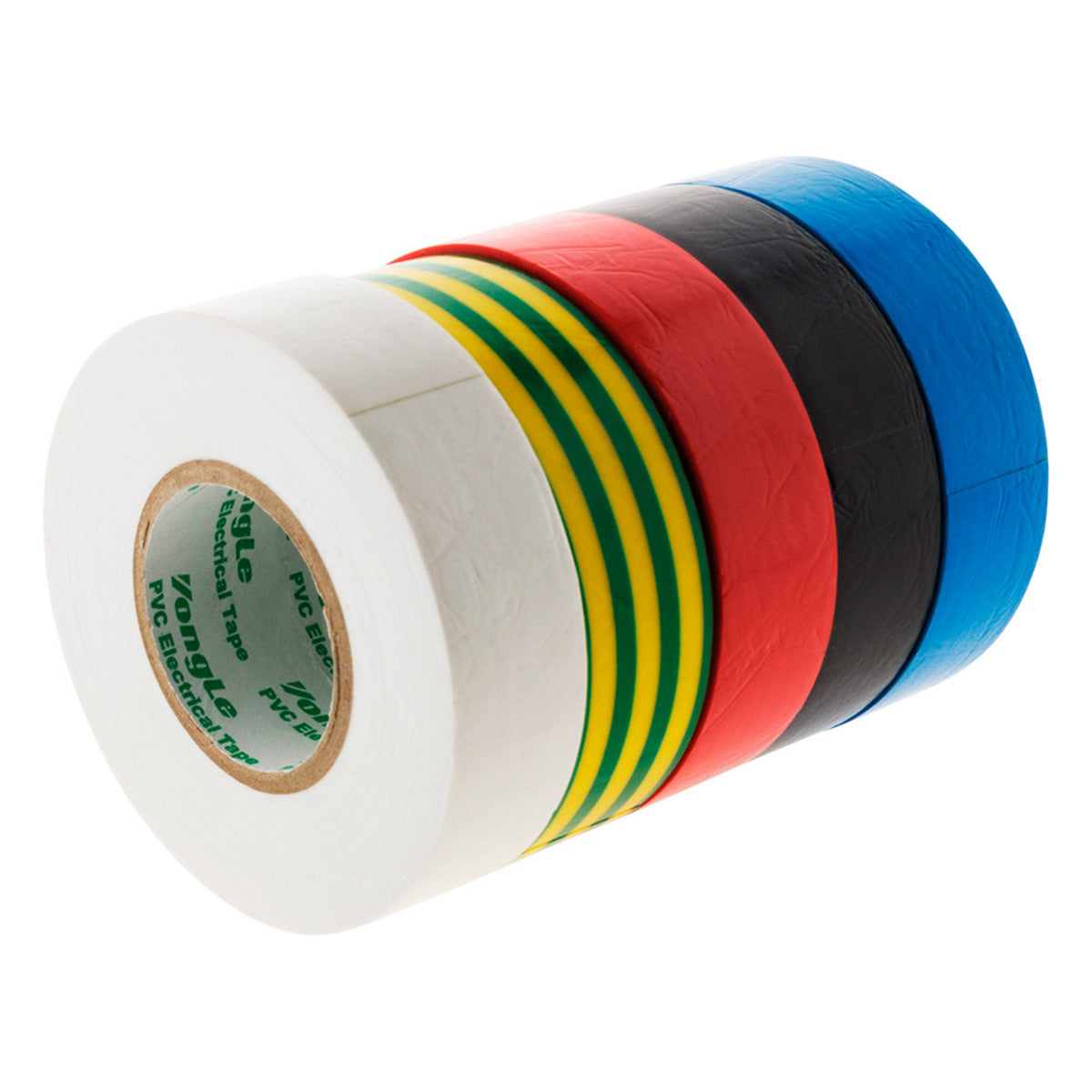 Lot de 5 adhésifs 19mm x 20m 5 couleurs - Zenitech