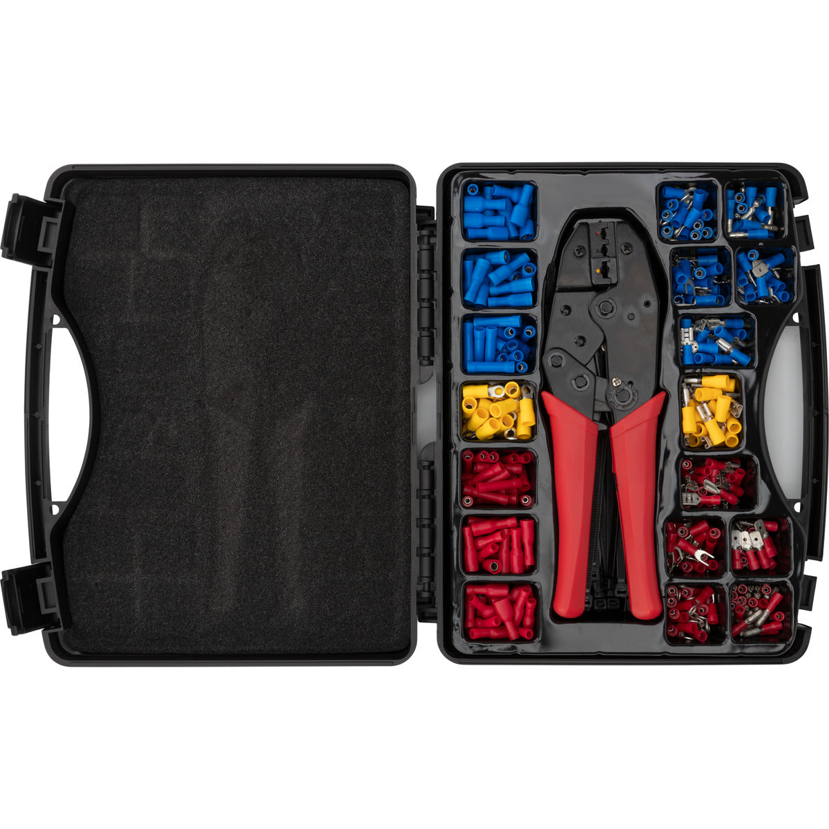 Pince à sertir/coupante + fixations + 500 cosses - Zenitech