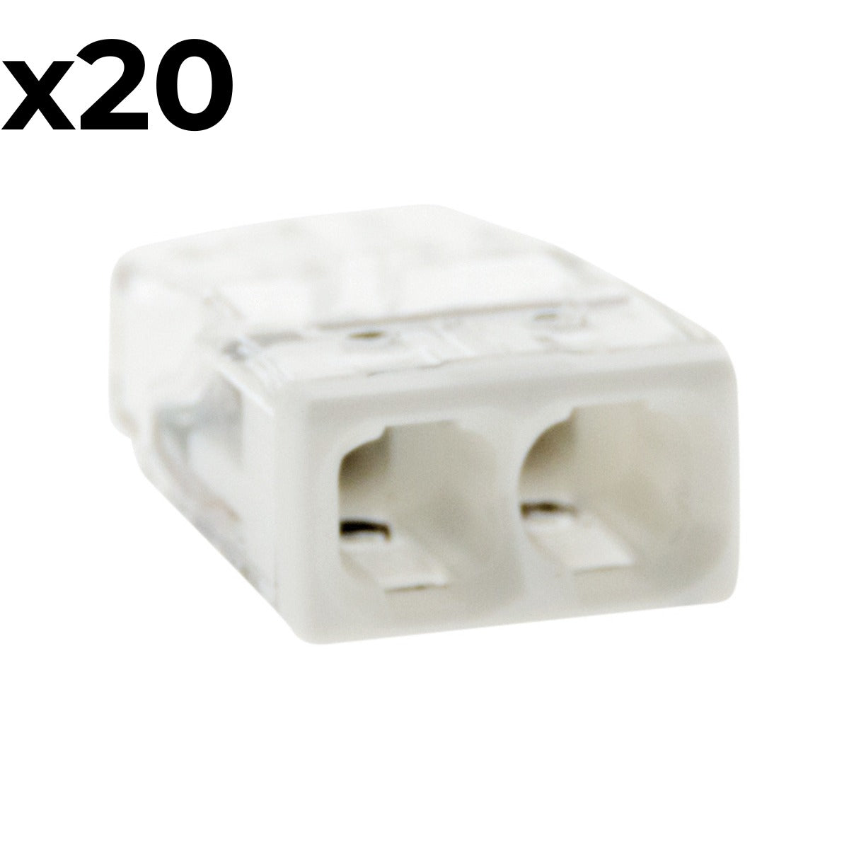 Sachet de 10/20 bornes 2/8 entrées 2273 - Wago