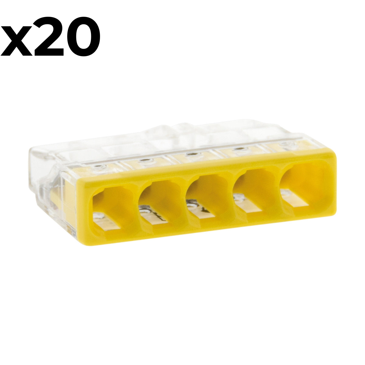 Sachet de 10/20 bornes 2/8 entrées 2273 - Wago