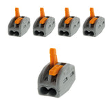 Sachet de 5/10 bornes 2/3/5 entrées 222 Wago