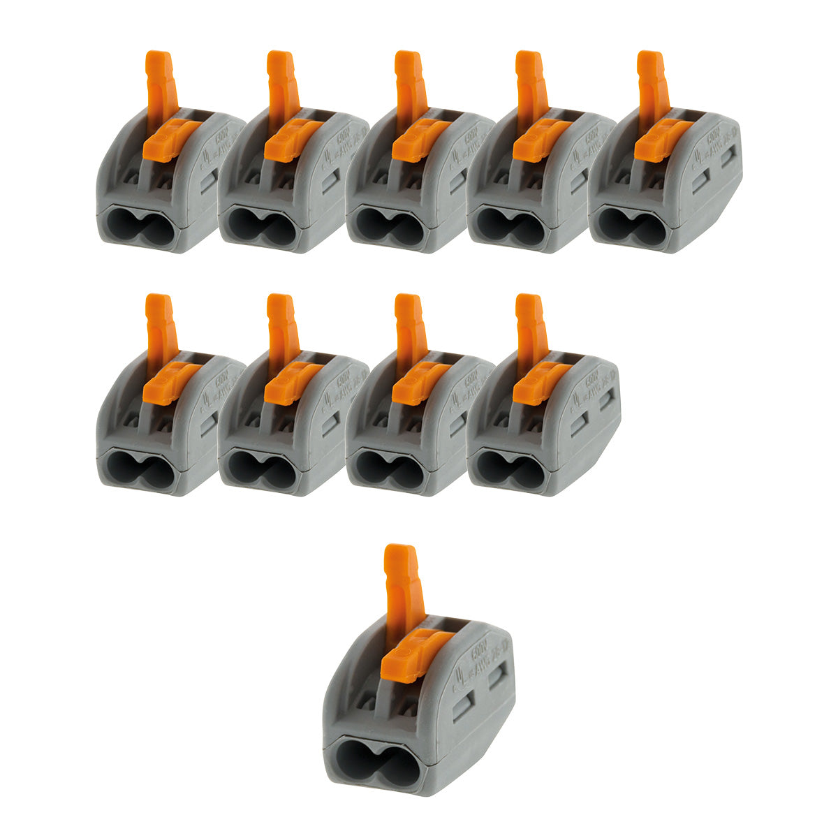 Sachet de 5/10 bornes 2/3/5 entrées 222 Wago