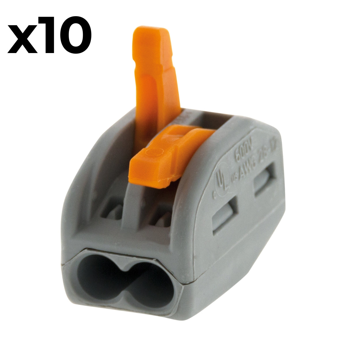 Sachet de 5/10 bornes 2/3/5 entrées 222 Wago