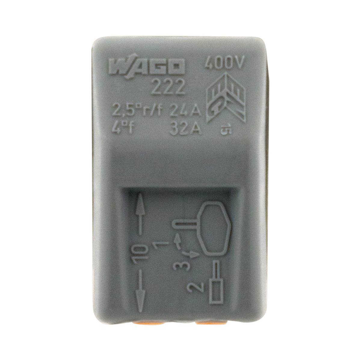Sachet de 5/10 bornes 2/3/5 entrées 222 Wago