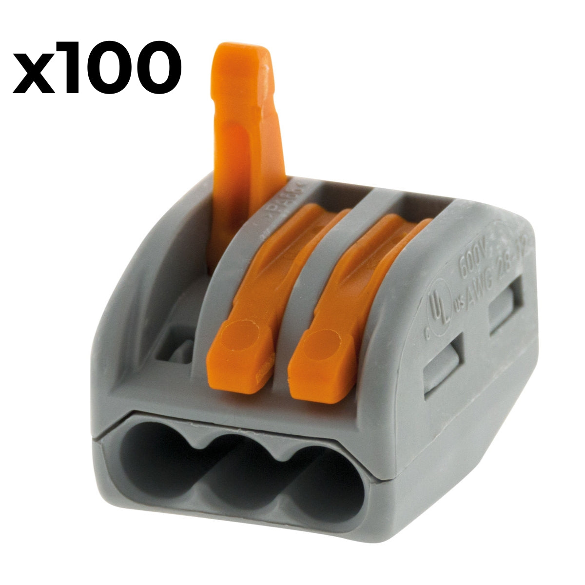 Boite de 5/10 bornes 2/3/5 entrées 222 Wago