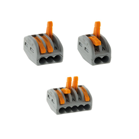 Lot de bornes 2/3/5 entrées 222 Wago