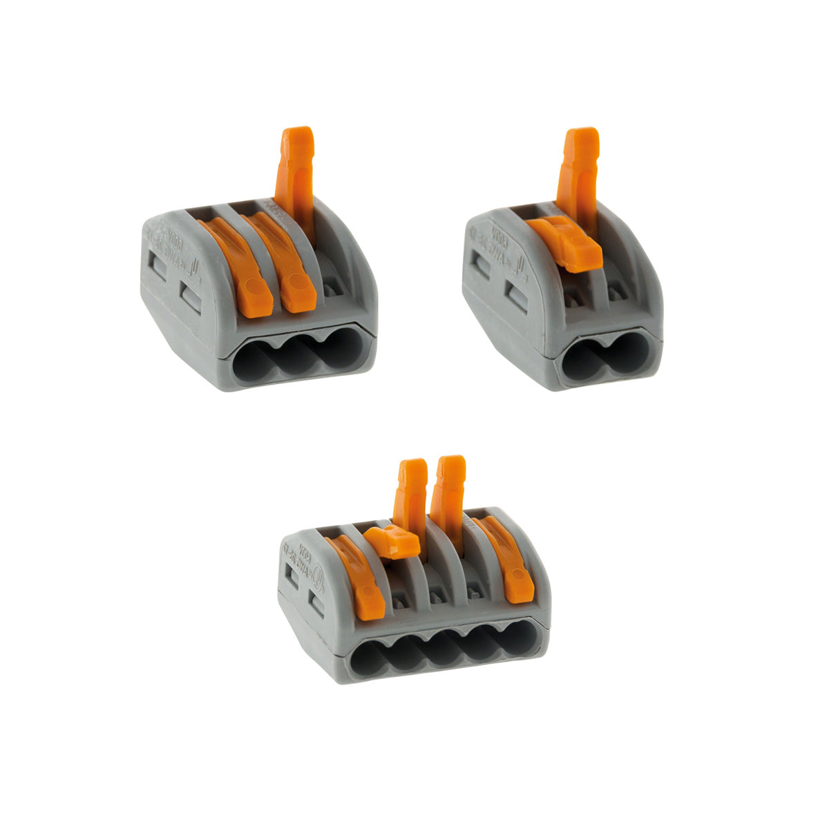 Lot de bornes 2/3/5 entrées 222 Wago