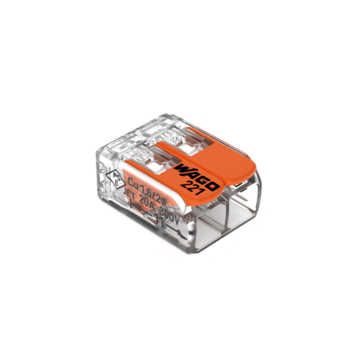 Sachet de 5/10 bornes 2/3/5 entrées 221 Wago