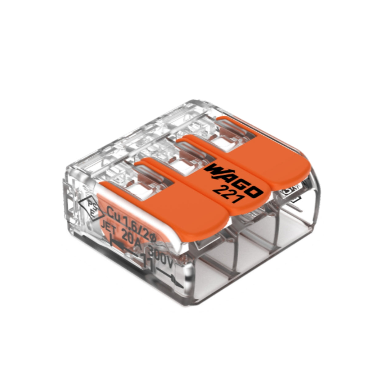 Sachet de 2/3/5 bornes 2 entrées S221 - Wago