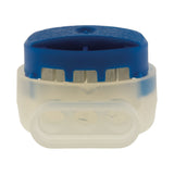 5 connecteurs étanches 3 entrées fils rigides 0,5 / 1,5 mm² - Bleu - Blm