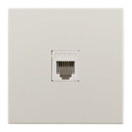 Prise RJ11 en saillie IP20 - Blanc - Zenitech
