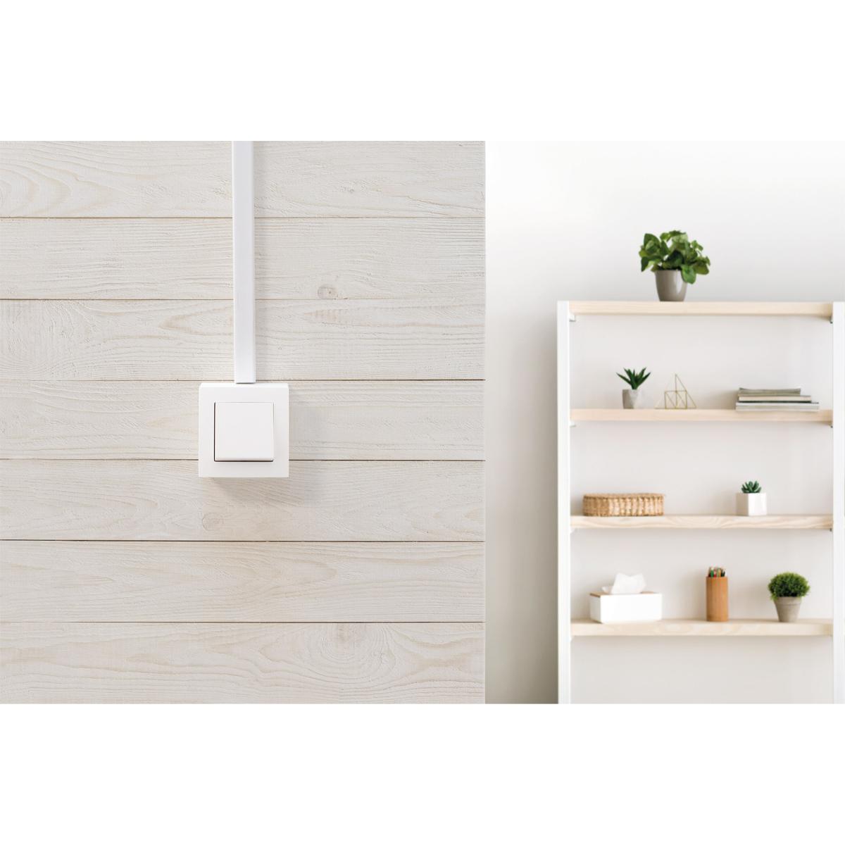 Interrupteur va et vient saillie blanc - Presto - Zenitech