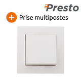 Interrupteur va et vient saillie blanc - Presto - Zenitech