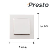 Interrupteur va et vient saillie blanc - Presto - Zenitech