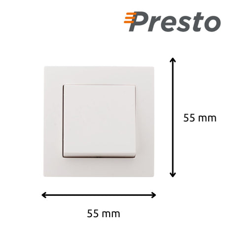 Interrupteur va et vient saillie blanc - Presto - Zenitech
