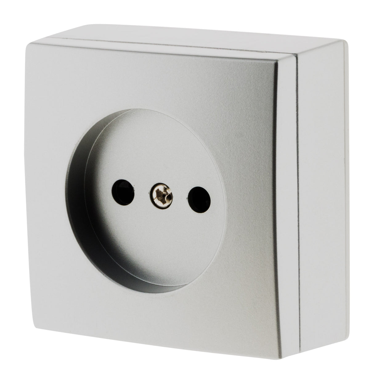 Prise 2P 10A saillie chrome - Zenitech