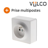 Prise simple saillie 2P+T 16A - Vulco - Zenitech