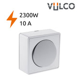 Interrupteur simple va et vient 10A saillie Silver - Vulco - Zenitech