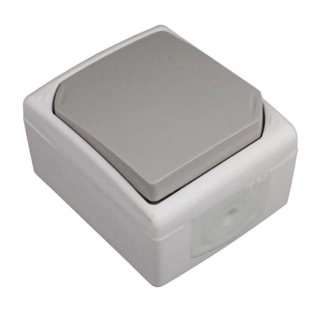 Bouton poussoir Gris Clair - IP54