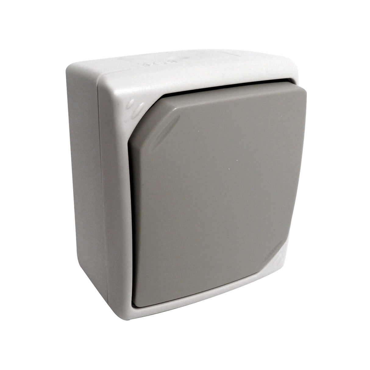 Bouton poussoir 10A gris IP54 - Zenitech