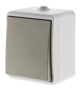 Poussoir Mini IP54 Gris clair