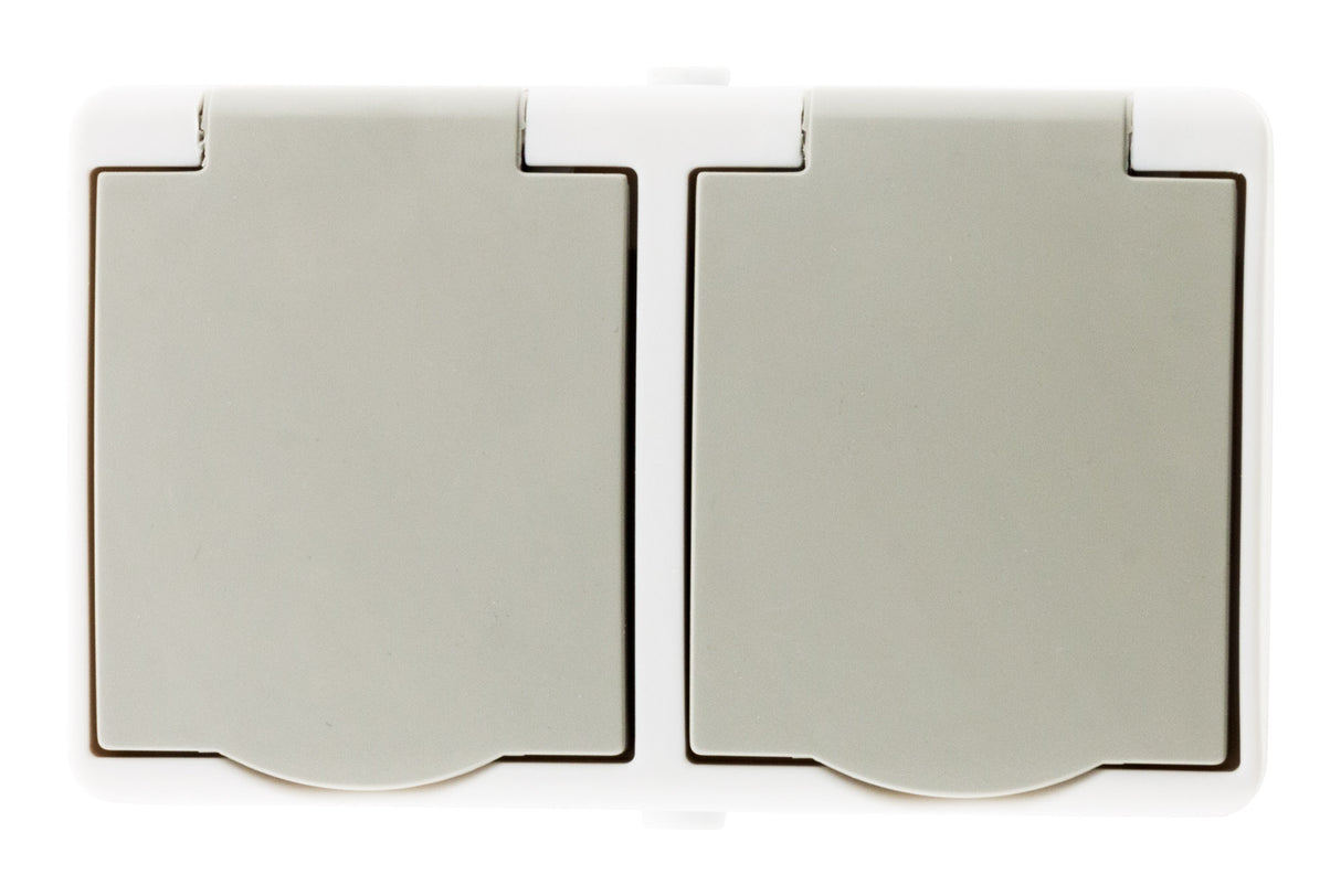 Double prise 2P+T étanche IP54 - Zenitech