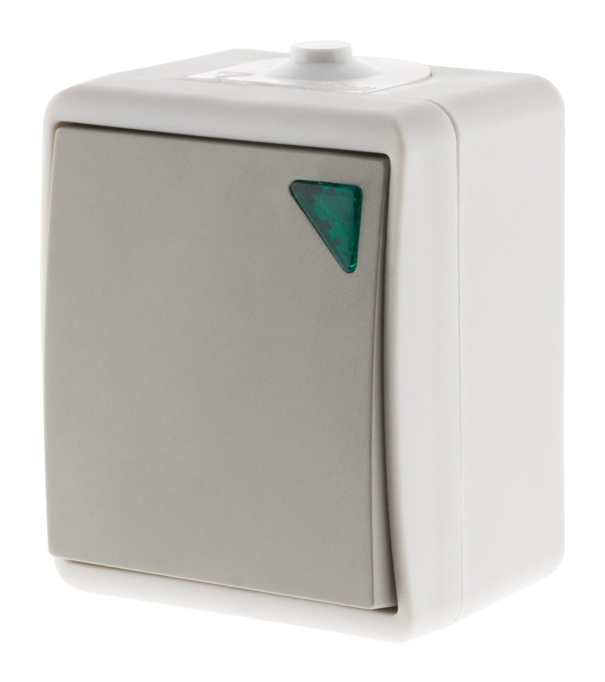 Va et vient à voyant IP54 - gris clair - Zenitech