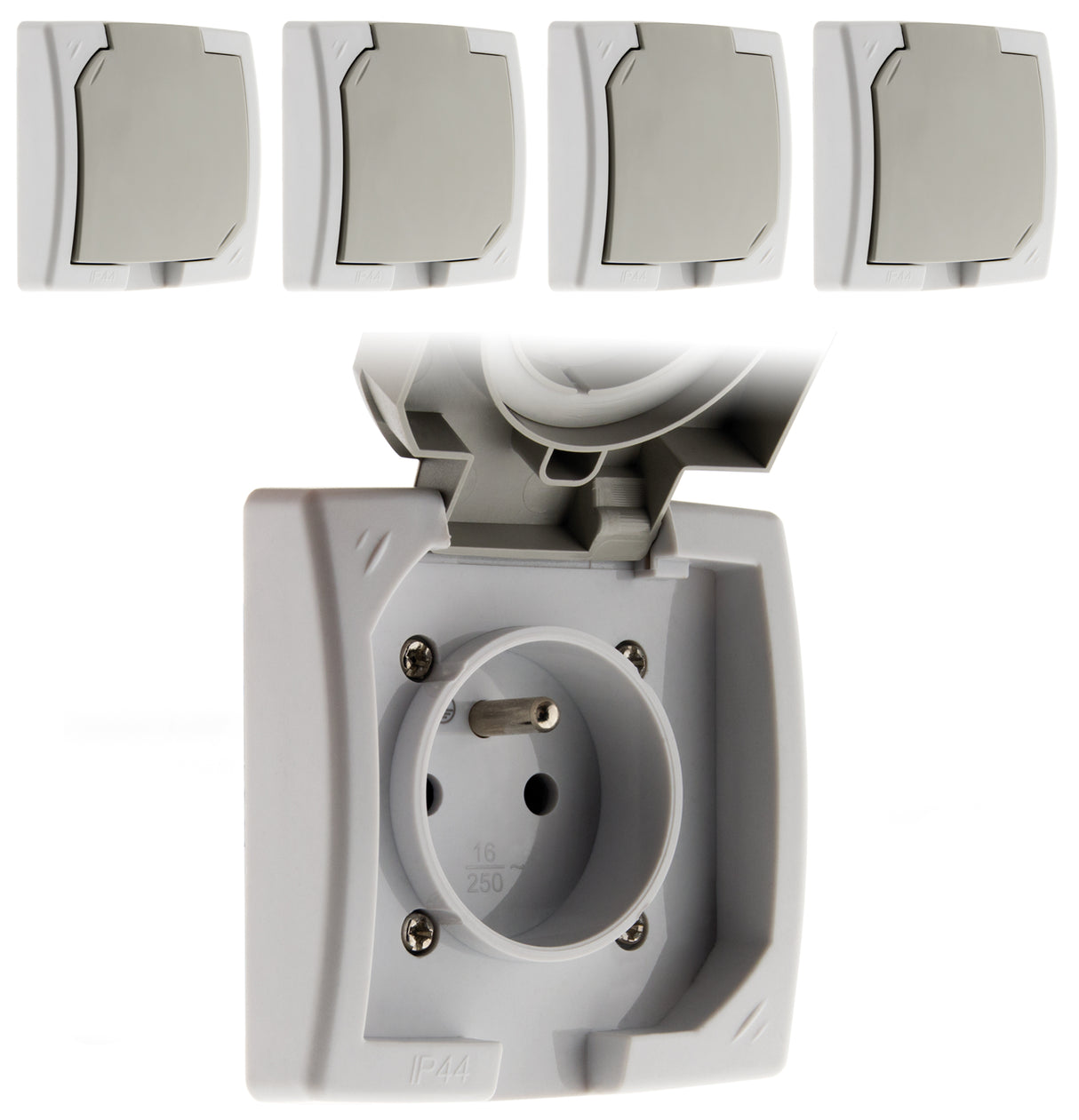 Prise 16A 2P+T encastrable - Zenitech