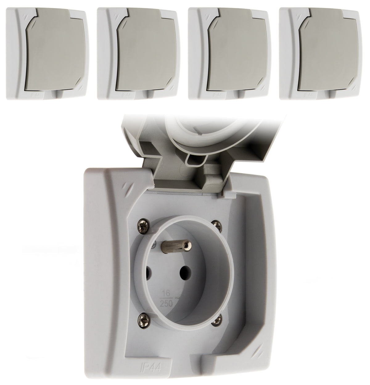 Prise 16A 2P+T encastrable - Zenitech