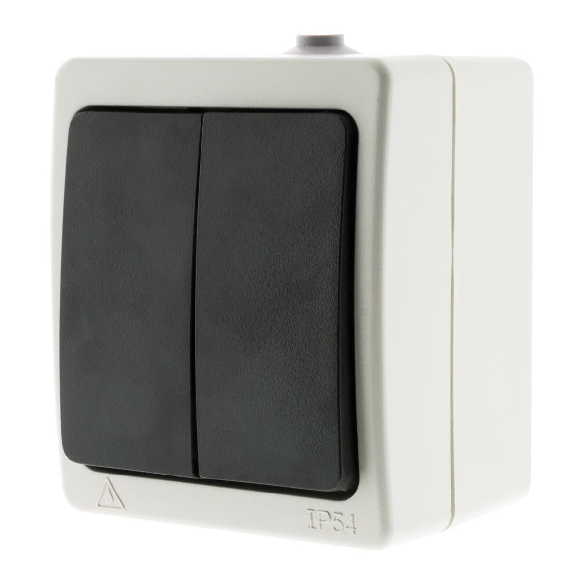 Double interrupteur va et vient 10A IP54 - noir - Aquae - Zenitech