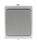 Va-et-vient simple Gris Clair IP54 - Akya