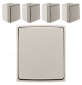 Bouton poussoir IP55 Gris Orok - Zenitech