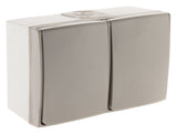 Double prise 16A 2P+T étanche IP55 - Gris - Orok - Zenitech