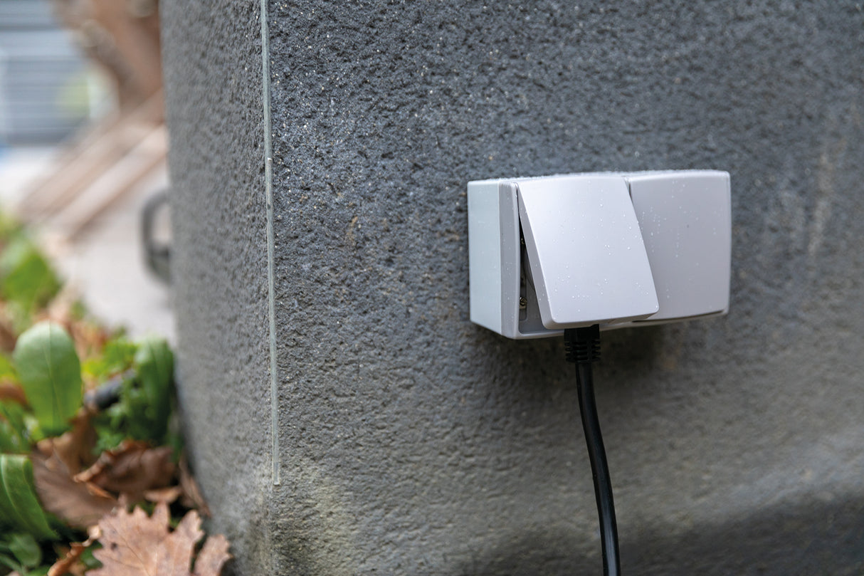 Double prise 16A 2P+T étanche IP55 - Gris - Orok - Zenitech