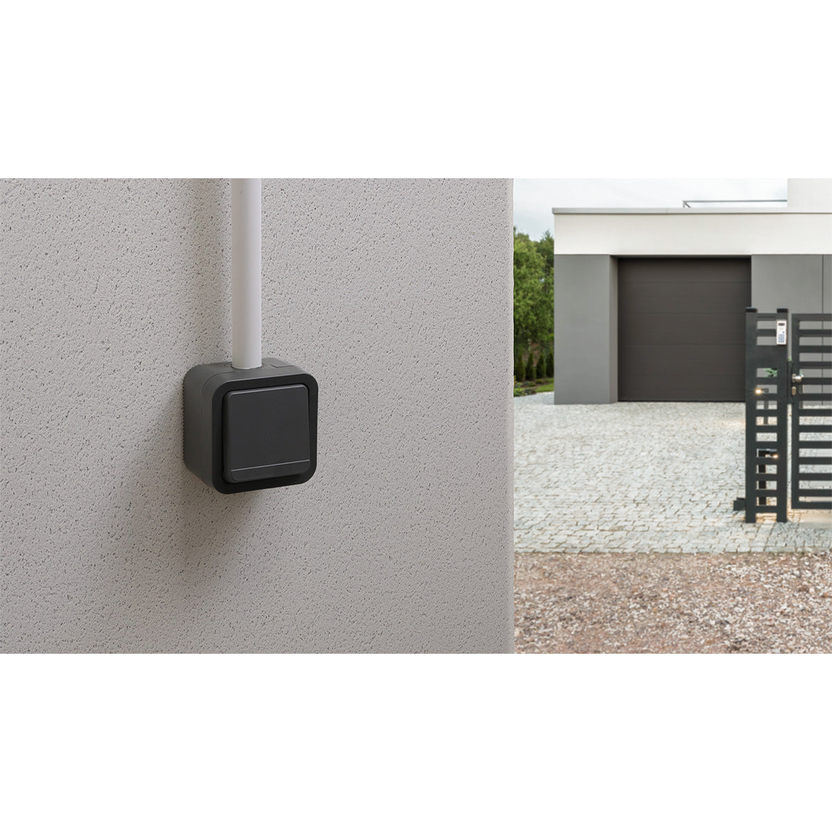 Va-et-vient étanche IP55 bornes automatiques - en saillie - gamme Granite - Protec