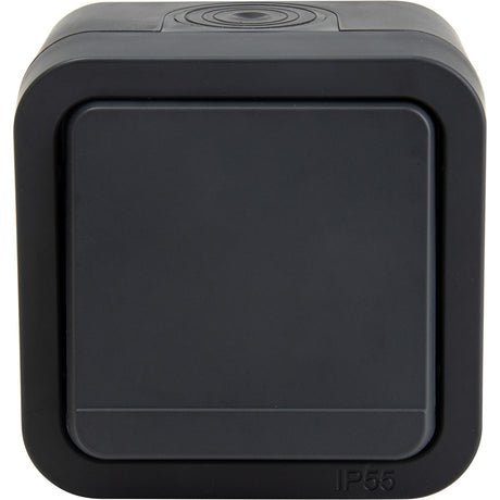 Bouton poussoir étanche IP55 bornes automatiques - en saillie - gamme Granite - Protec