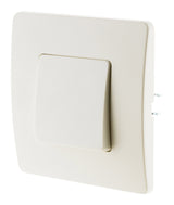 Bouton poussoir bornes auto - blanc - Venus - Zenitech