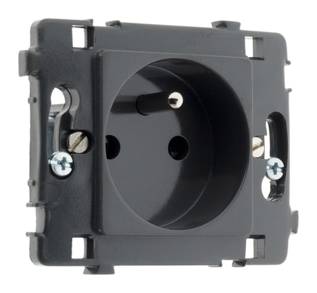 Prise 16A 2P+T noir Clarys - Zenitech