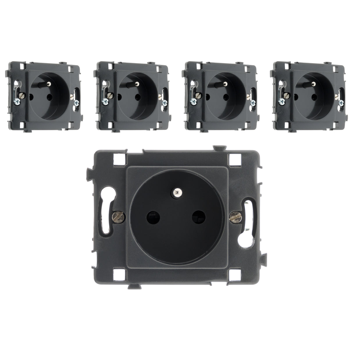 Prise 16A 2P+T noir Clarys - Zenitech