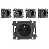 Prise 16A 2P+T noir Clarys - Zenitech