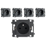 Prise 16A 2P+T noir Clarys - Zenitech