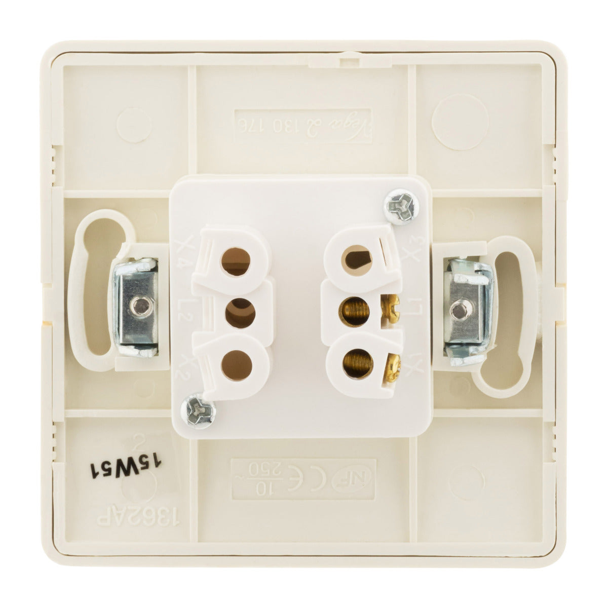 Bouton poussoir 10A blanc - Zenitech