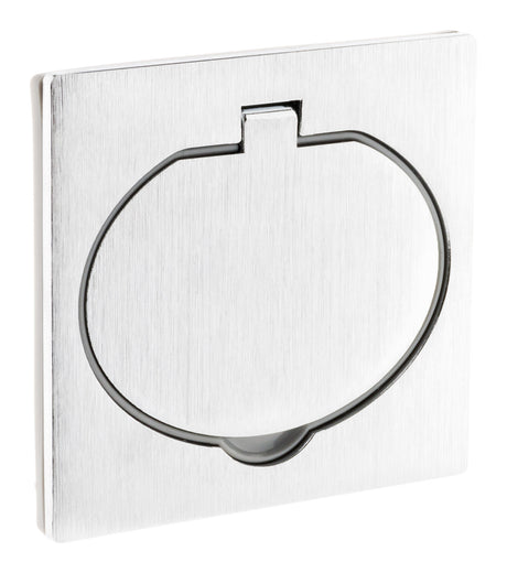Prise de sol 2P+T IP44 aluminium brossé - Zenitech