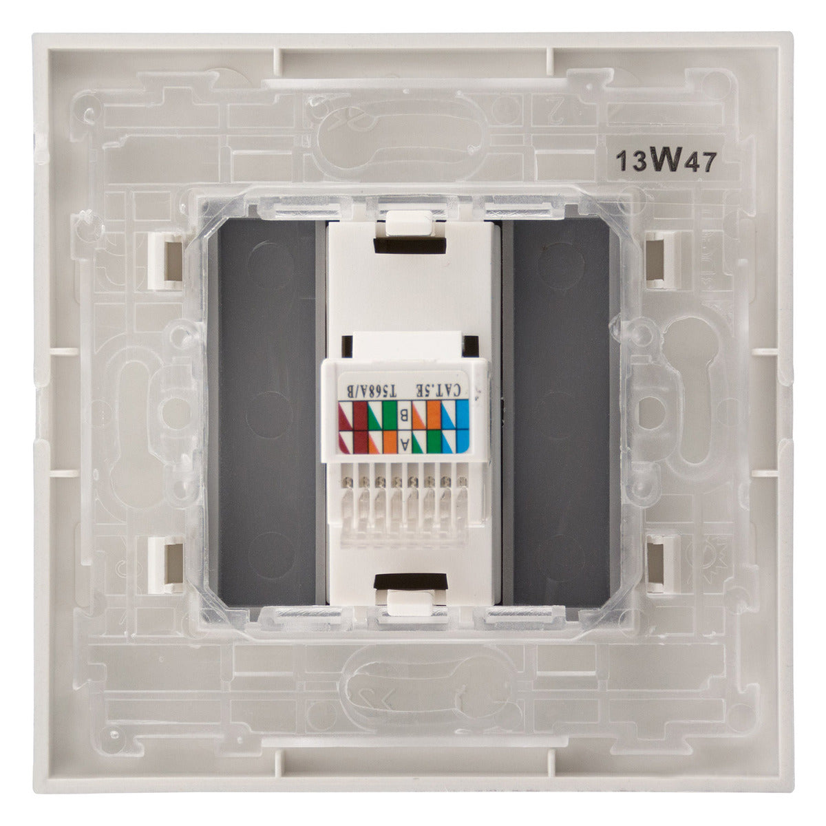 Prise téléphone RJ45 gris - Simplea - Zenitech