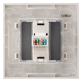Prise téléphone RJ45 gris - Simplea - Zenitech