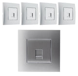 Prise téléphone RJ45 gris - Simplea - Zenitech