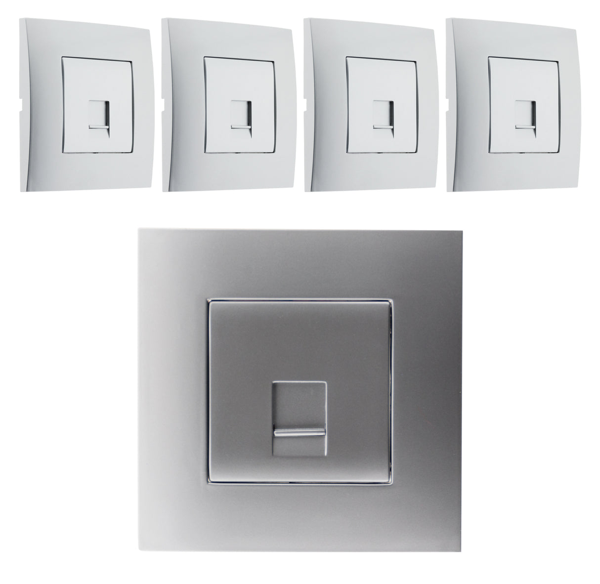 Prise téléphone RJ45 gris - Simplea - Zenitech