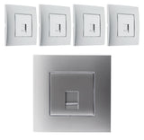 Prise téléphone RJ45 gris - Simplea - Zenitech