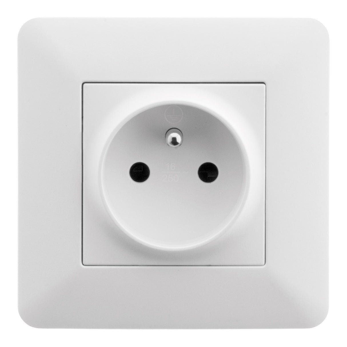 Prise précâblée 2P+T - blanc - Zenitech